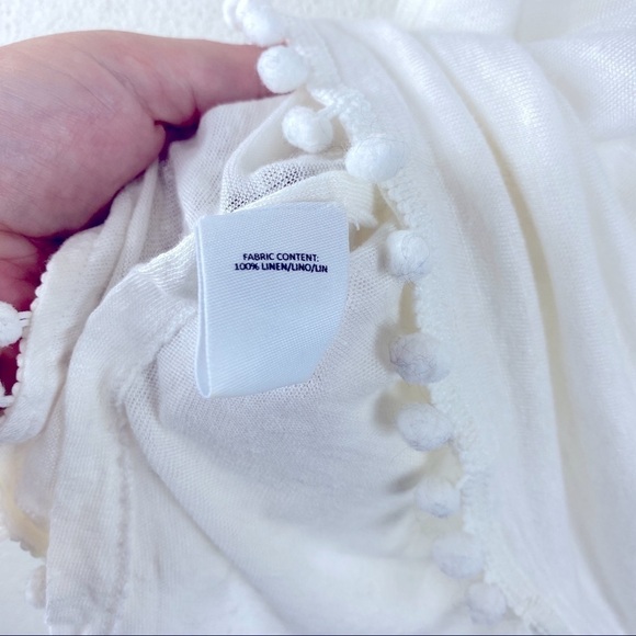 Derek Lam 10 Crosby Pom Pom Linen Tank - Picture 5 of 6